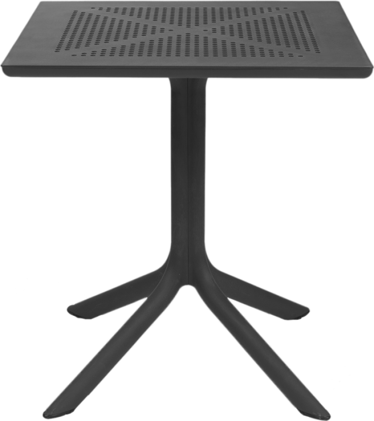 Clip kafébord 70x70 cm antrasitt