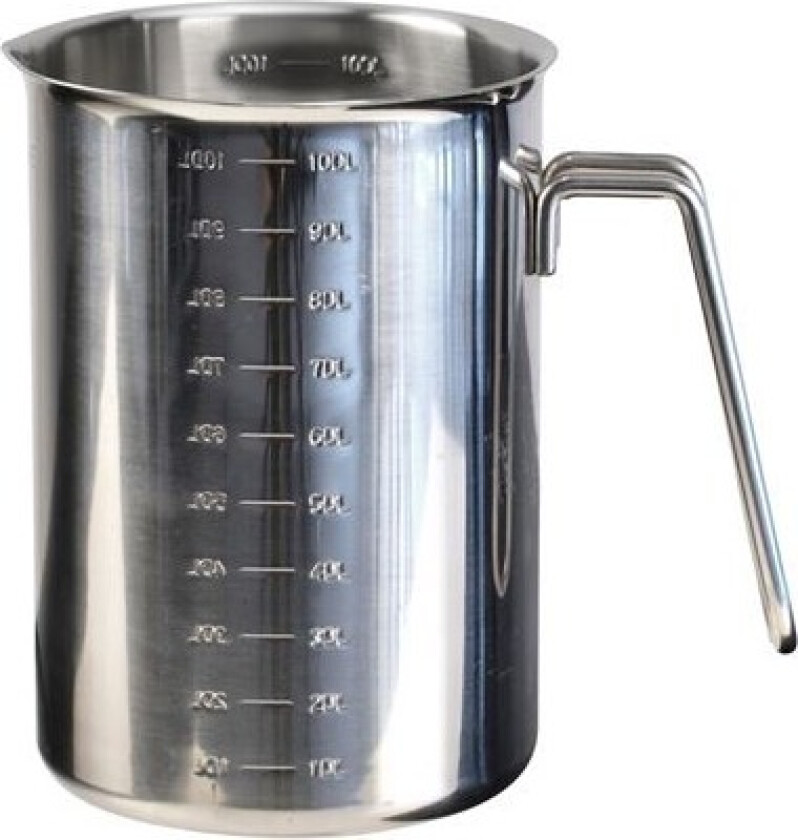 Målebeger børstet stål 1L