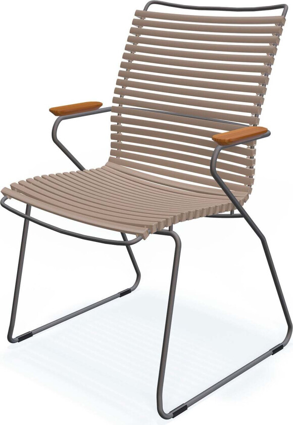 Click lenestol høy sand/bambus