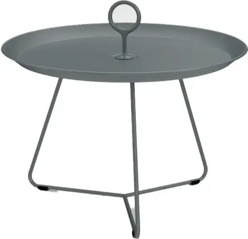 Sidebord med øyer 57,5 cm Mørkegrå