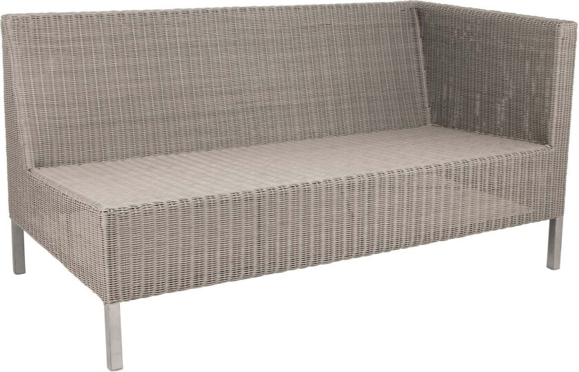 Connect 2-seter venstre modul høy kunstrotting Taupe