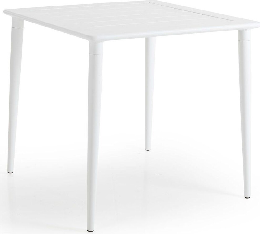 Nimes spisebord 78 x 78 cm hvit