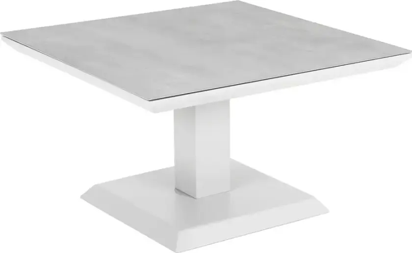 Heis Salongbord heve- og senkbart 79x79 cm hvit