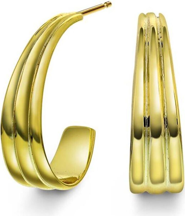 Athens Aura øreringer i forgylt 925 sølv