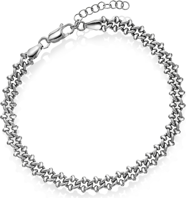 Armbånd i 925 sølv, 21 cm