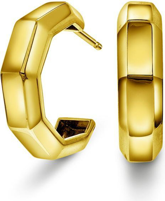 Stockholm Spark øreringer i forgylt 925 sølv