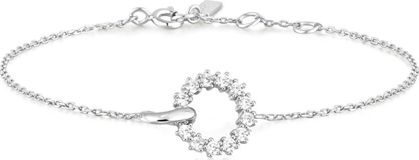 Armbånd i 925 sølv med zirkonia
