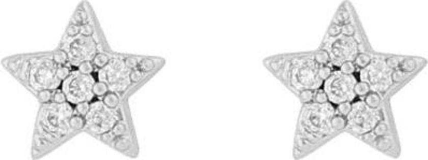 Snö of Sweden, Stina øredobber i forsølvet messing med stjerne