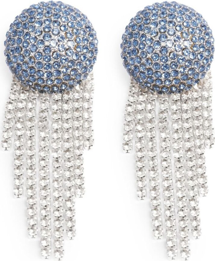 Tone Damli by A&C, In The Club øredobber i stål med blå krystaller