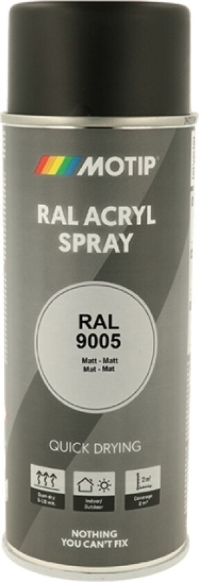 Industri Ral 9005 Mat 400Ml