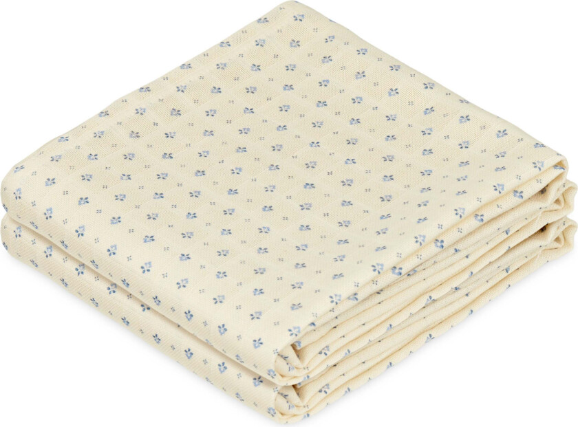 Musselintepper Mønstret 2-Pack, Capri - Gulpekluter & Babytepper - Bomull