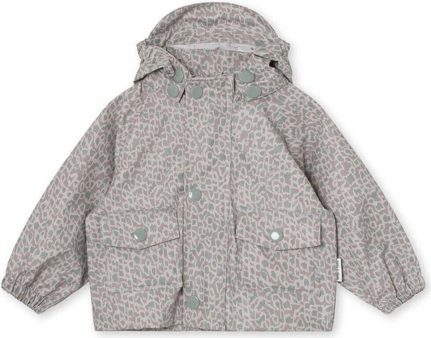 MINI A TURE Julien Regnjakke, Print Vapor Gray, 98 - Regntøy - PU