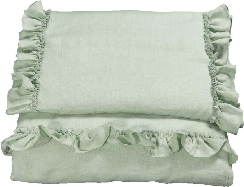 Sengesett 100x130 Volang, Sage Green - Sengesett