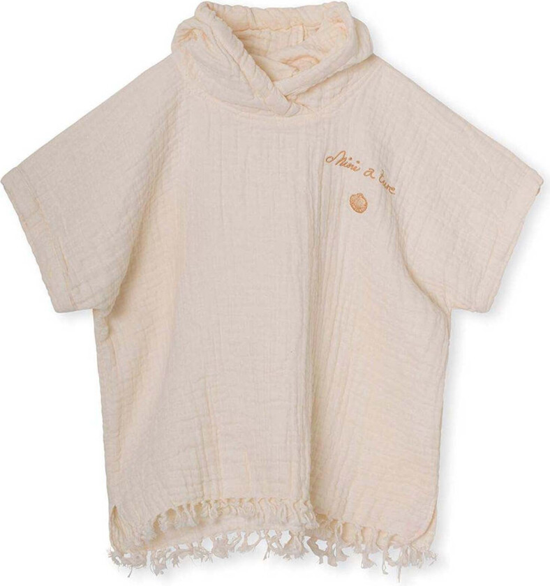 MINI A TURE Cansu Badekåpe, Whisper White, 74-80 - Badetøy
