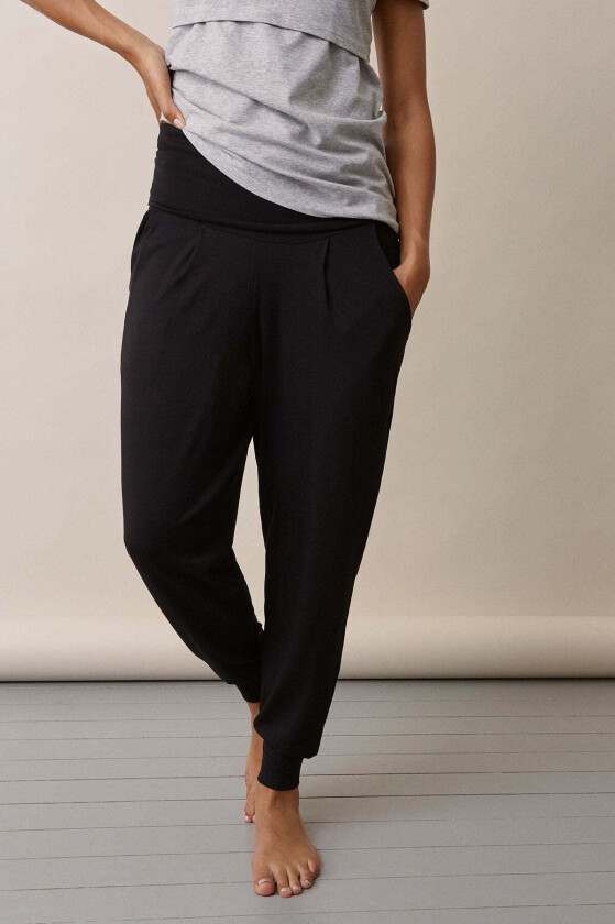 Once On Never Off Easy Pants, Black XS - Gravidklær - Lyocell