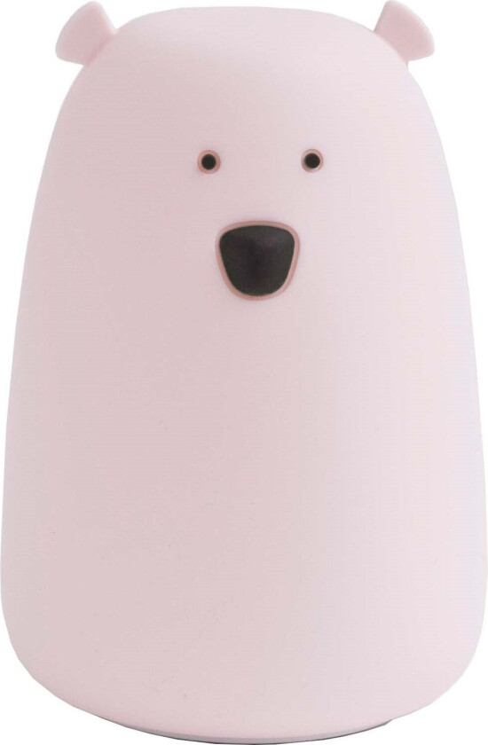 ByMoxo Lampe Stor Bjørn, Rosa - Nattlamper - Silikon