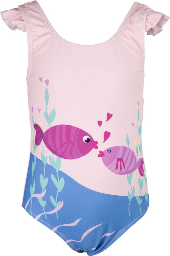 Mix Badedrakt, Lyserosa, 98-104 - Badetøy - Polyester,Elastan