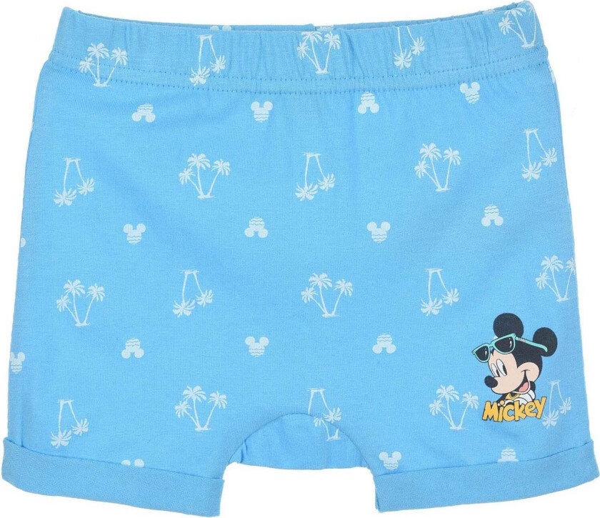 Disney Musse Pigg Shorts, Turquoise, 12 md. - Shorts - 100% Bomull