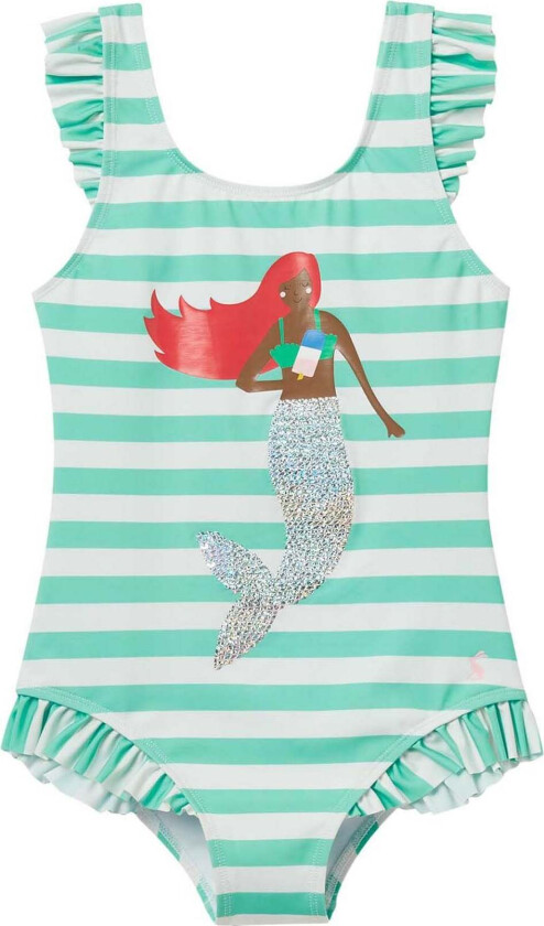 Splash Badedrakt, Greenstripe, Str. 128 - UV Klær - 100% Polyester