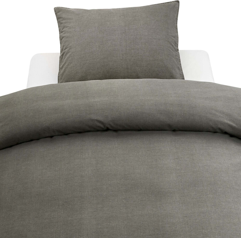 Sengesett 100x130, Grå - Sengesett - 100% Bomull