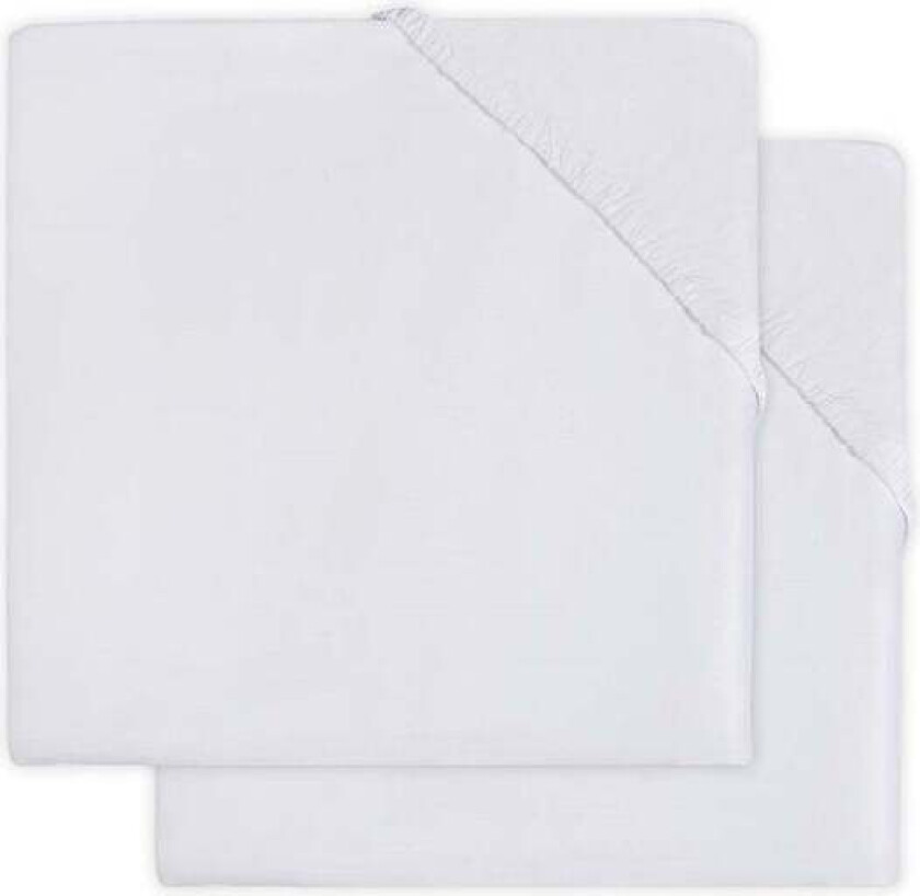 Stretchlaken 2-pack Bomull 40x80cm, Hvit - Sengetøy - Bomull