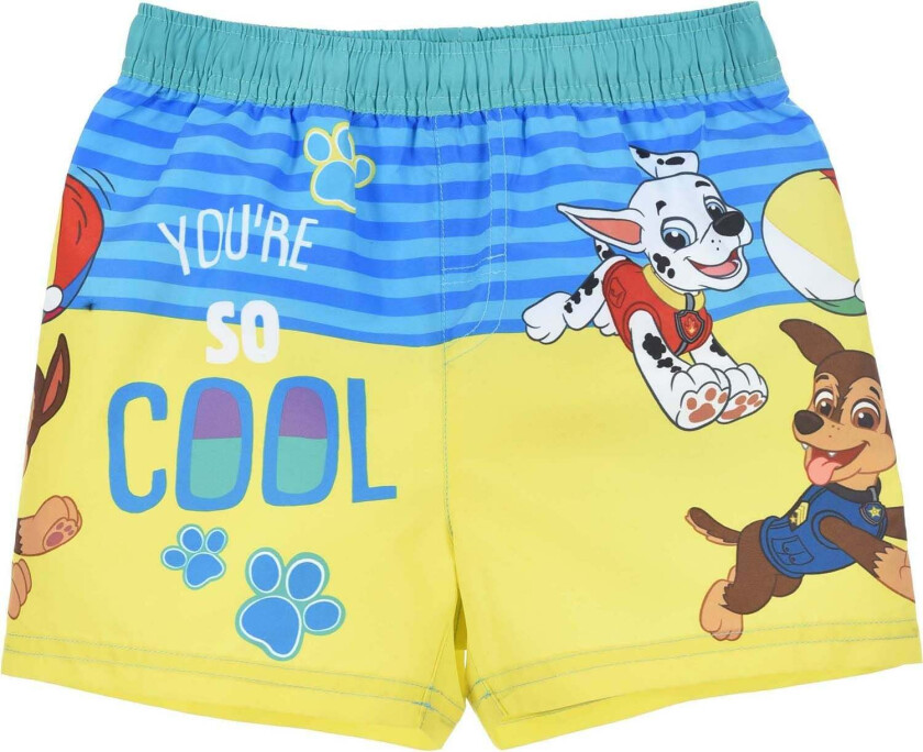 Badeshorts, Yellow, 8 år - Badetøy - 100% Polyester