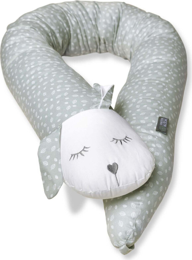 Vinter & Bloom Nordic Leaf Bumper Gravidpute, Mild Green - Gravidputer - Bomull