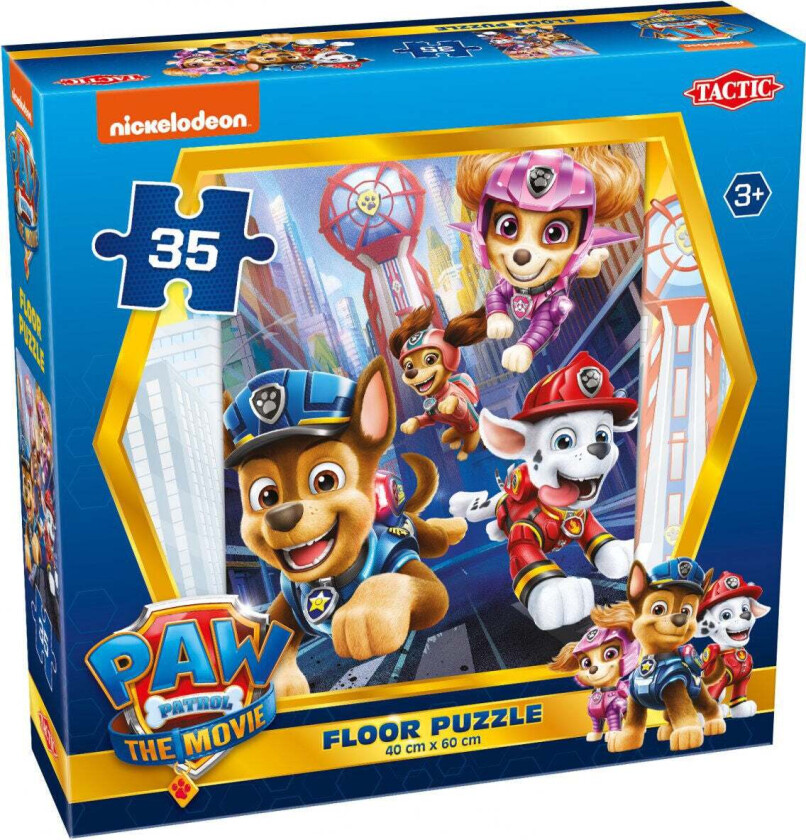Paw Patrol The Movie Gulvpuslespill 35 Brikker - Barnepuslespill