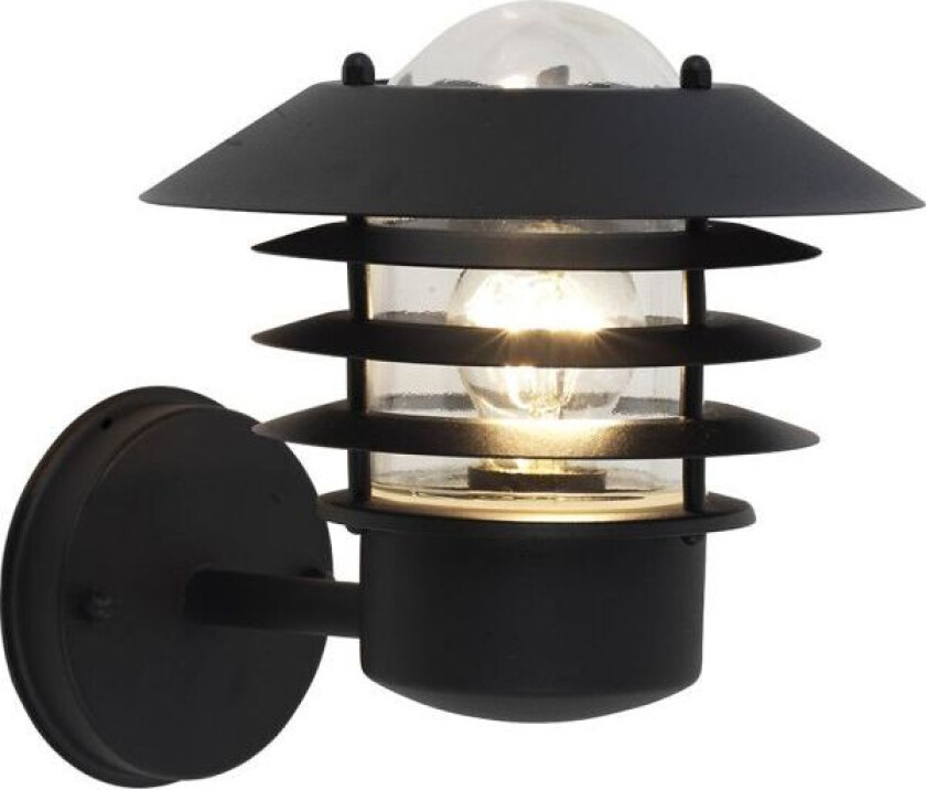 Gelia Hållö Veggarmatur E27 svart