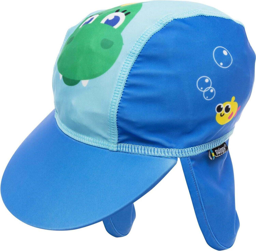 Bolibompa UV-Hatt, Lyseblå/Mørkeblå, 74-80 - UV Klær - Polyester,Elastan
