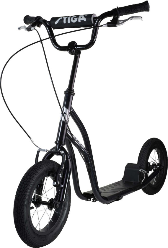 Air Scooter Sparkesykkel 12 tommer, Svart - Sparkesykler & Kickbikes - Stål