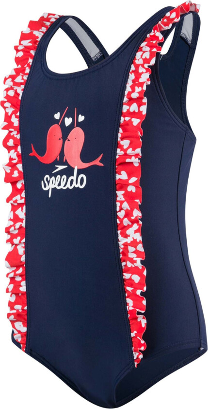 Spashmaster Frill Badedrakt, Navy/Red 86 - Badetøy
