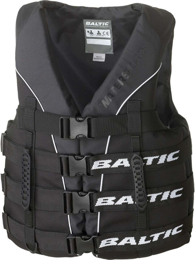 Watersport Redningsvest, Black, 40-50 kg - Båt & Fiske