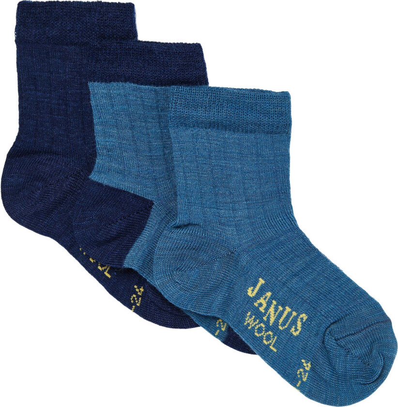 Strømper 3-pack, Lyseblå, 16-19 - Sokker