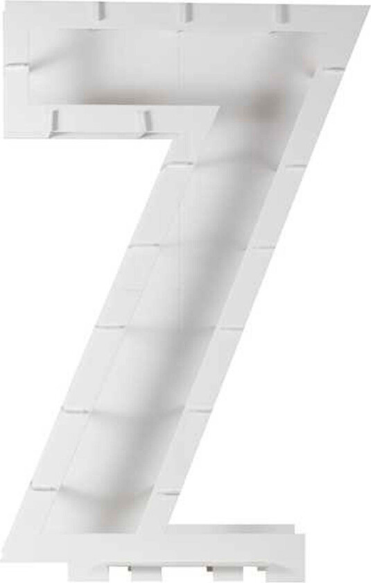 Mosaic "7" Ballongstativ, Hvitt -  Dekorasjoner