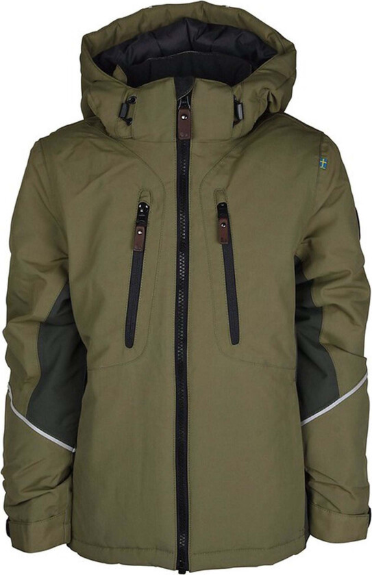Snowpeak Vinterjakke, Olive, 80 - Barnejakker