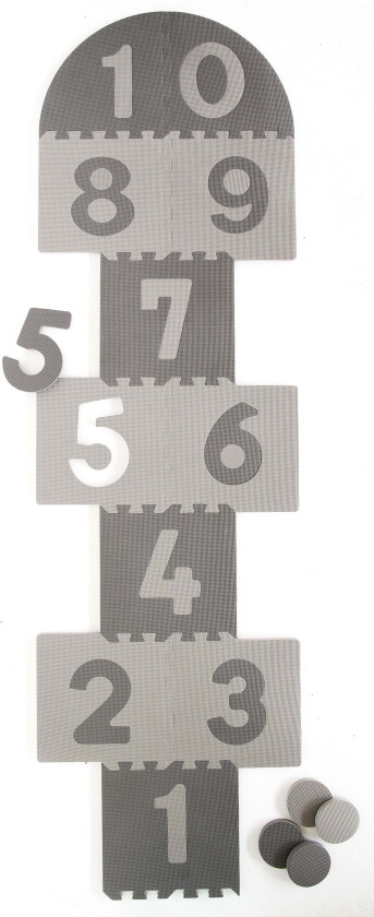 Jump & Play Leketeppe, Grått - Tekstiler