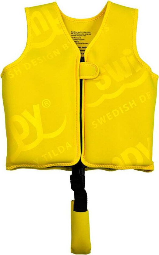 Svømmevest 2-3 År 15-19 kg, Gul -  Båt & Fiske  - Polyester,Elastan