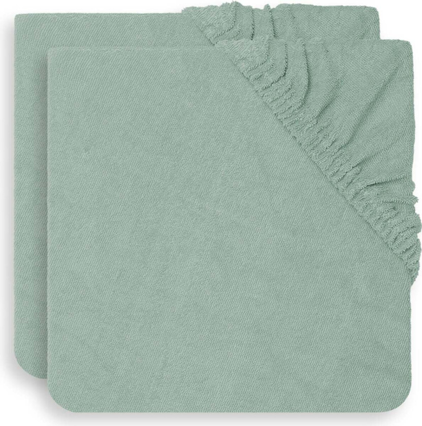 Stellemattetrekk 50x70 Cm 2-Pack, Ash Green - Stellematter - 100% Bomull