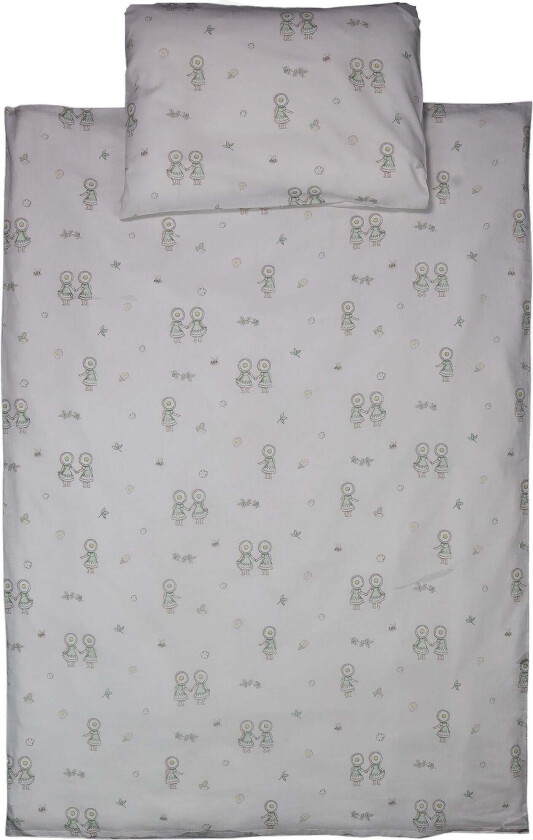 Elsa Beskow Blomsterfesten Sengesett 70 x 80, Sandbrun - Sengesett - Bomull