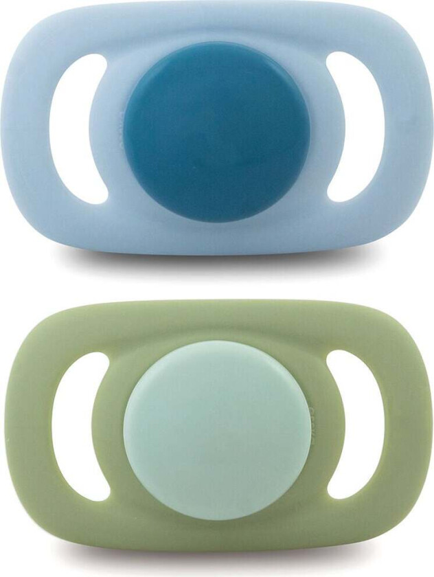 Chilla Smokk Silikon 2-pakning, Blå - Smokker