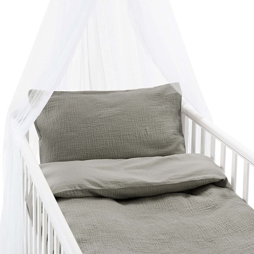 Sengesett Rolling 100 x 130 2-delt, Grå - Sengesett - 100% Bomull