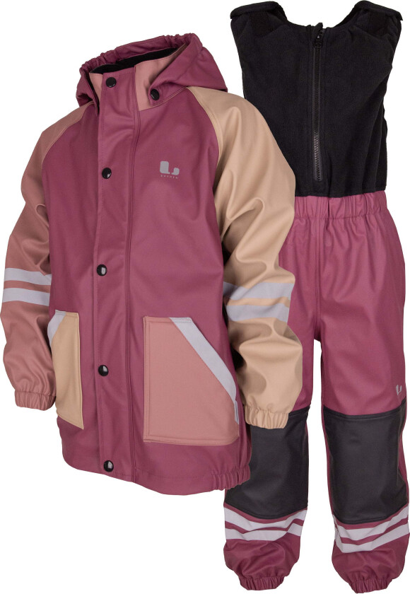 Fagerhult Fôret Regnsett, Pink/Rose, 90 - Regntøy - 100% Polyester