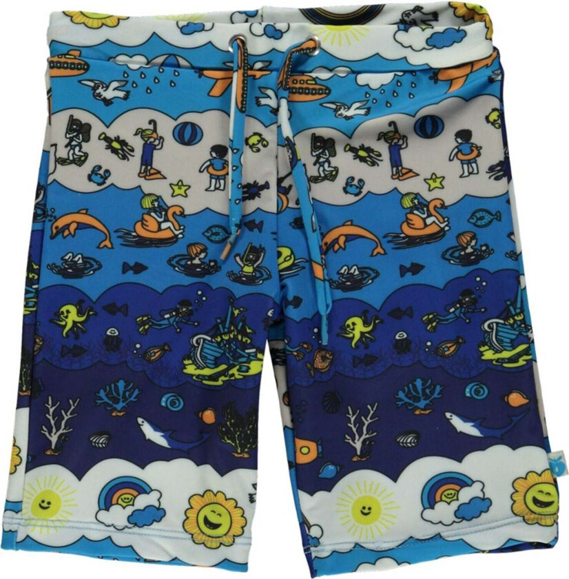 Shorts, Ocean Blue, 2-3 år - Shorts - Polyester,Elastan