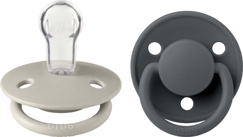 De Lux Smokk 2-pack Silikon One Size Rund, Sand/Iron - Smokker - Silikon