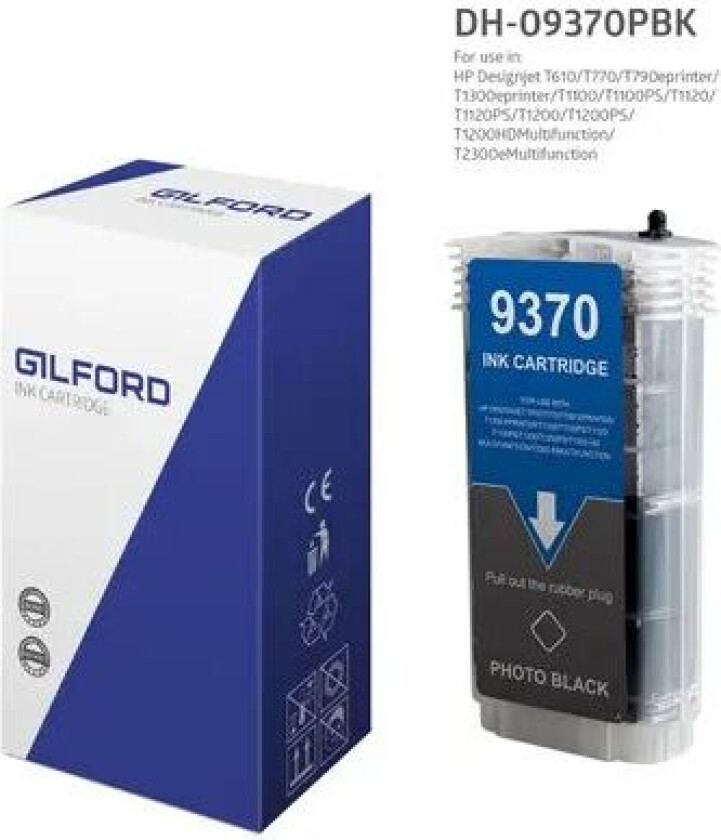 Blekk Svart Foto No.72 - T1100 130ml - C9370a