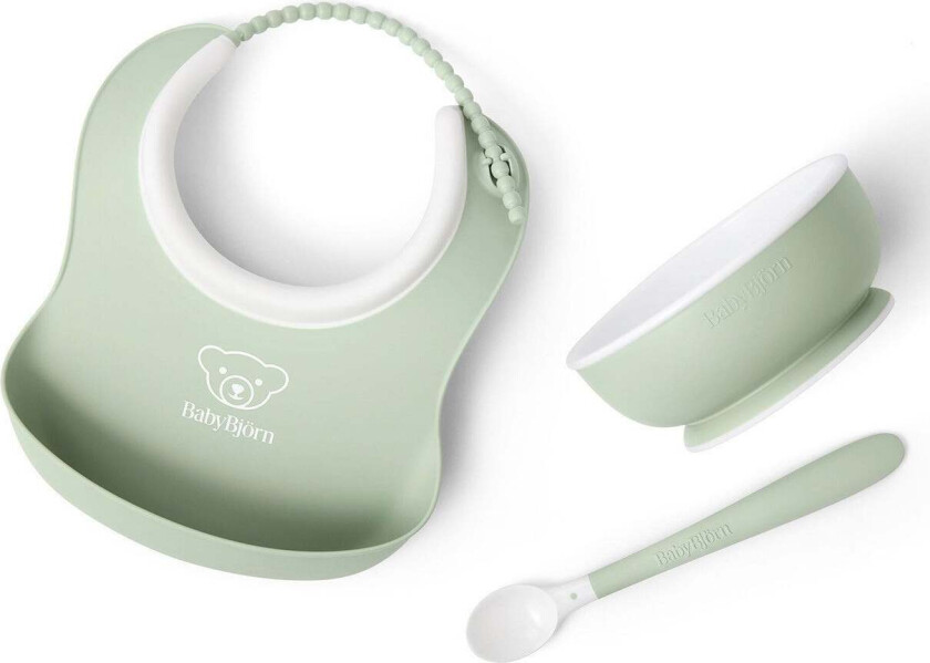 Matsett 3 Deler, Blekgrønn - Bestikk & Servering