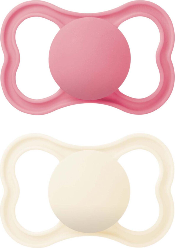 Supreme Silikon Smokk 6-16m 2-pack, Neutral/Rosa - Smokker