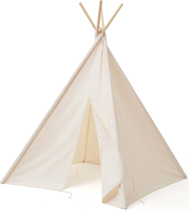 Bilde av Kids Concept Tipi-Telt, Naturhvit - Tipi telt