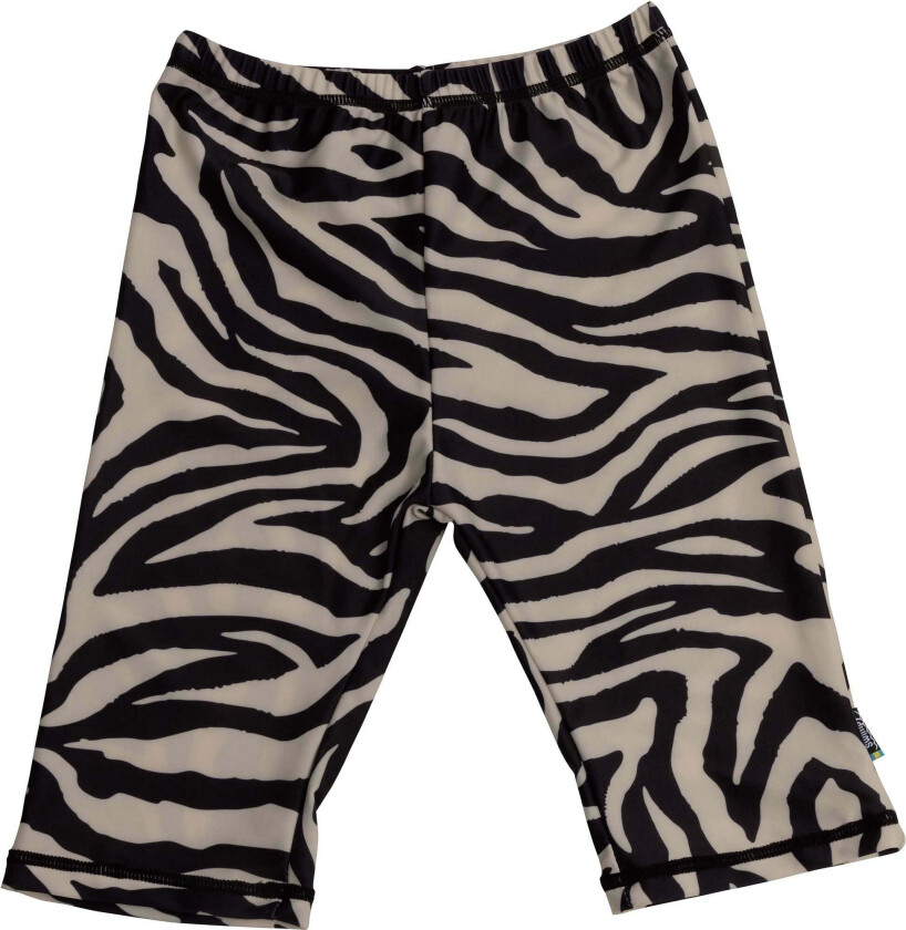 Tiger Badeshorts, Beige/Svart, 98-104 - Badetøy